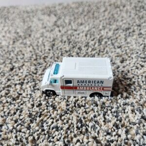 American Ambulance Service - Vintage 1988 Hot Wheels Blackwalls Diecast